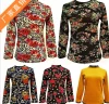 Women's thermal tops for middle-aged and elderly people, large-sized double-sided fleece thickened base layer shirts, and women's underwear details Picture